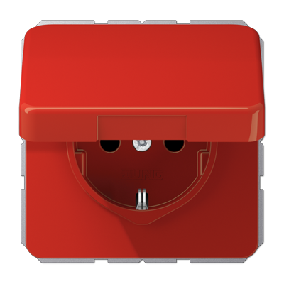 Штепсельная розетка SCHUKO 16A 250V~ с защитой от детей и крышкой, CD1520BFKIKLRT