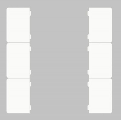 GVS CHKAG-06/55.1.00 Клавиши для CHPBD, 6 шт. белый глянцевый