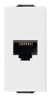Vimar Розетка RJ45 Netsafe Cat6 UTP 110, белая, 09339.6