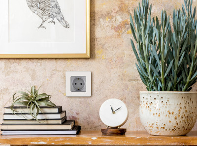 Legrand Рамка 1 пост - Legrand Inspiria - жемчуг, 673936