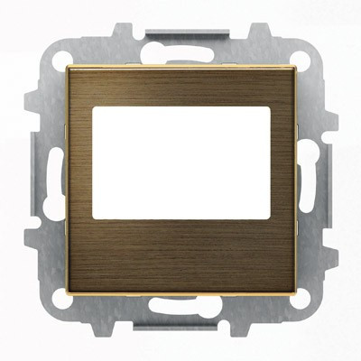 8568 OE - Накладка для механизма цифрового FM-радио арт.9368 и/или механизма (блока) ДУ арт.9368.2, серия SKY, цвет античная латунь - 2CLA856800A1201