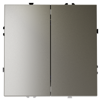 Проходной переключатель встраиваемый VOLTUM S70 двухклавишный 10А, (шелк), VLS020304