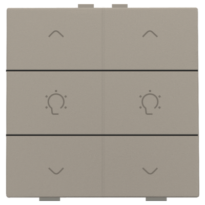 Niko Home Control Бронза Кнопка  управления двухканального диммера, 123-51046