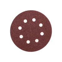 Диск абразивный на ворсовой основе, на липучке, перфорированный, P40, 125мм, 10 шт. KRANZ, KR-91-1164