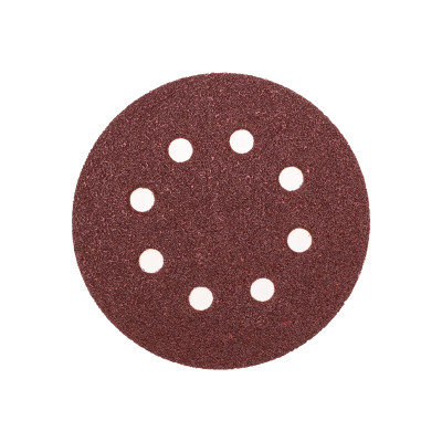 Диск абразивный на ворсовой основе, на липучке, перфорированный, P40, 125мм, 10 шт. KRANZ, KR-91-1164