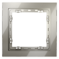 Рамка стеклянная VOLTUM S70 на 1 пост, (шелк, стекло), VLS110104