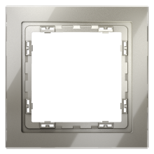 Рамка стеклянная VOLTUM S70 на 1 пост, (шелк, стекло), VLS110104