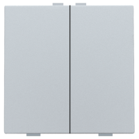 Niko Home Control Серебро Кнопка двойная, 121-51002