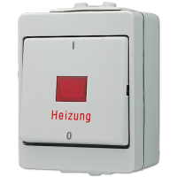 Аварийный выключатель для отопительных систем 16AX 400V ~ для накладного монтажа IP44, 603HW