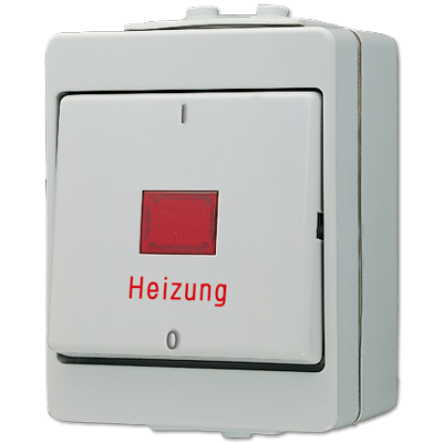 Аварийный выключатель для отопительных систем 16AX 400V ~ для накладного монтажа IP44, 603HW