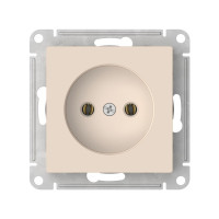 ATN000241S - ATLASDESIGN РОЗЕТКА без заземления без шторок, 16А, мех., быстрозажим. клем., БЕЖЕВЫЙ, Systeme Electric