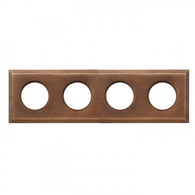 BIRONI Шедель Бук Винтаж Рамка 4-ая Форма квадрат (скрытый монтаж), BF4-640-18