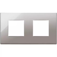 Vimar Накладка на Eikon Exe на 4 модуля (2+2) расстояние между центрами 71мм, черный хром, 22643.83 Vimar Накладка на Eikon Exe на 4 модуля (2+2) расстояние между центрами 71мм, черный хром, 22643.83