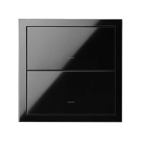 Simon 10020103-138 Кит 1 пост, фронт. 1 рамка + 2 клавиши выключателей цвета черный глянец S100