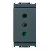 Vimar Розетка 2P+T 10A, серая P11, 16201