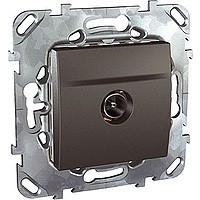 MGU5.463.12ZD - Unica top розетка tv, проходная, графит