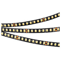 Светодиодная лента RT-A160-BLACK-8mm 24V Warm3000 (12 W/m, IP20, 2835, 5m) (Arlight, высок.эфф.150 лм/Вт), 029426(2)