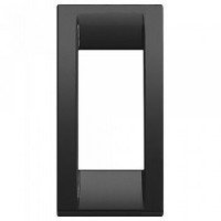 Vimar Накладка на 1 модуль для панелей пластик черный, 16786.16