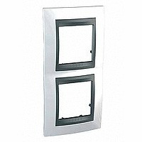 MGU66.004V.292 - UNICA TOP РАМКА 2-постовая, вертикальная, ГРАФИТ/НОРДИК