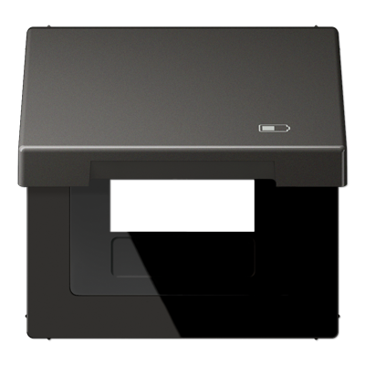 Рамка с подпружиненной крышкой для USB-механизмов, с центральной платой, AL2990KLUSBAN