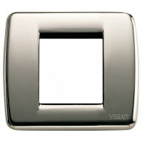 Vimar Накладка для 1-2 модулей RONDO металл черный хром, 17093.31 Vimar Накладка для 1-2 модулей RONDO металл черный хром, 17093.31