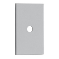 TV лицевая панель/вывод кабеля 1 модульная цвет-серый матовый Meiton, AS08M2