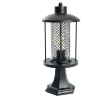 Светильник садово-парковый, 60W 230V E27 IP44 черный, PL724, Feron 48390