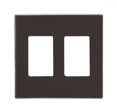 8555.1 NS - Накладка для механизма разъёма VDI, 2-поста, серия SKY, цвет чёрный бархат - 2CLA855510A1501