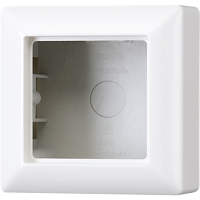 Рамка для вертикальной и горизонтальной установки, 1 пост, накладной монтаж; дюропласт; белый; AS500, AS581AWW Рамка для вертикальной и горизонтальной установки, 1 пост, накладной монтаж; дюропласт; белый; AS500, AS581AWW