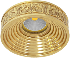 FD1055ROB Fede EMPORIO Светильник встраиваемый круглый , Bright Gold