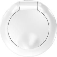 Donel D16 глянцевый белый Накладка для розетки Schuko с заземлением, с крышкой, 16A 250 В~, DO45403