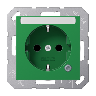 SCHUKO розетка с полем для надписи 6x46 мм, A1520BFNAKOGN