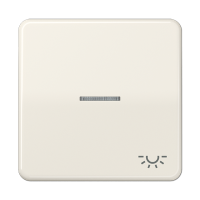 Клавиша с окошком и символом "освещение" для выключателей с подсветкой; слоновая кость, CD590KO5L Клавиша с окошком и символом "освещение" для выключателей с подсветкой; слоновая кость, CD590KO5L