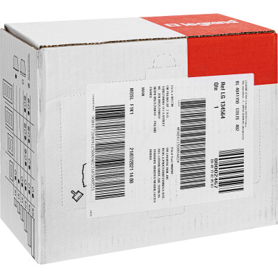 Legrand Practibox S Пластиковый щиток Встраиваемый (в полые стены) 1X4 Белая дверь, 134564