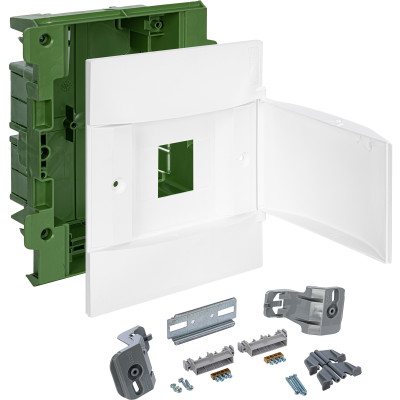 Legrand Practibox S Пластиковый щиток Встраиваемый (в полые стены) 1X4 Белая дверь, 134564