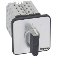 Legrand Переключатель на 2 направления - с положением ''0'', 45° - PR 26 - 4П - 8 контактов - крепление на дверце, 027448