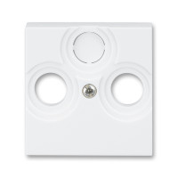 5011H-A00300 03 - Накладка ABB Levit для розеток TV-R / TV-R-SAT белый - 2CHH080300A4003