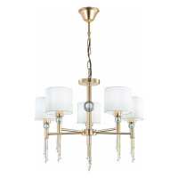 Evoluce SLE105153-05 Светильник подвесной Золотистый/Белый E27 5*60W