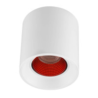 Denkirs DK3090-WH+RD Светильник накладной IP 20, 10 Вт, GU5.3, LED, белый/красный, пластик