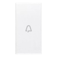 Vimar Клавиша для осевых устройств на 1 модуль символом "звонок", белая, 20131.C.B