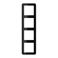 Рамка для вертикальной и горизонтальной установки, 4-кратная; черная, CD584SW