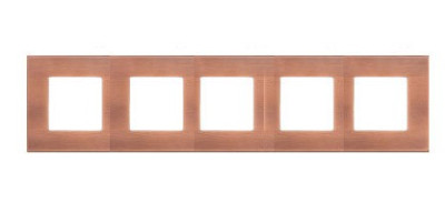 FD01705BC Fede Fede SOHO Рамка 5-ная,   Brushed Cooper