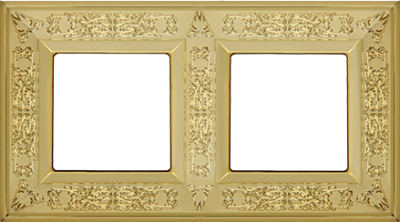 FD01412OB Fede Granada Рамка 2-ная, Bright Gold