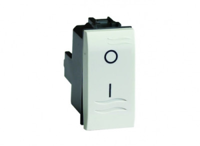 ДКС Двухполюсный выключатель, белый, 1мод., 76131B