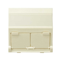 Simon S27 Адаптер на 2хRJ45(12) 75528-, 75540-, 75541-, 75544-39, 75542-30, наклон., широкий, сл.кость, 27086-32