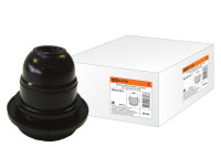 Патрон карболитовый с кольцом, Е27, черный, Б/Н TDM Electric, SQ0335-0012