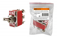 Переключатель-тумблер 1322 (П2Т-2) вкл.- откл.- вкл. 2 группы контактов TDM Electric, SQ0703-0031