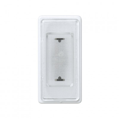 Simon S27 Сигнальная лампа с прозрачной крышкой узкая, 130-250В, бел., 27808-34