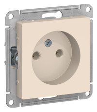 ATN000241 - ATLASDESIGN РОЗЕТКА без заземления без шторок, 16А, механизм, БЕЖЕВЫЙ, Systeme Electric