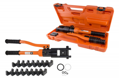 Пресс клещи гидравлические ПГРс-120 с набором матриц (10-120мм2), 8 штук, МастерЭлектрик  TDM Electric, SQ1027-0101